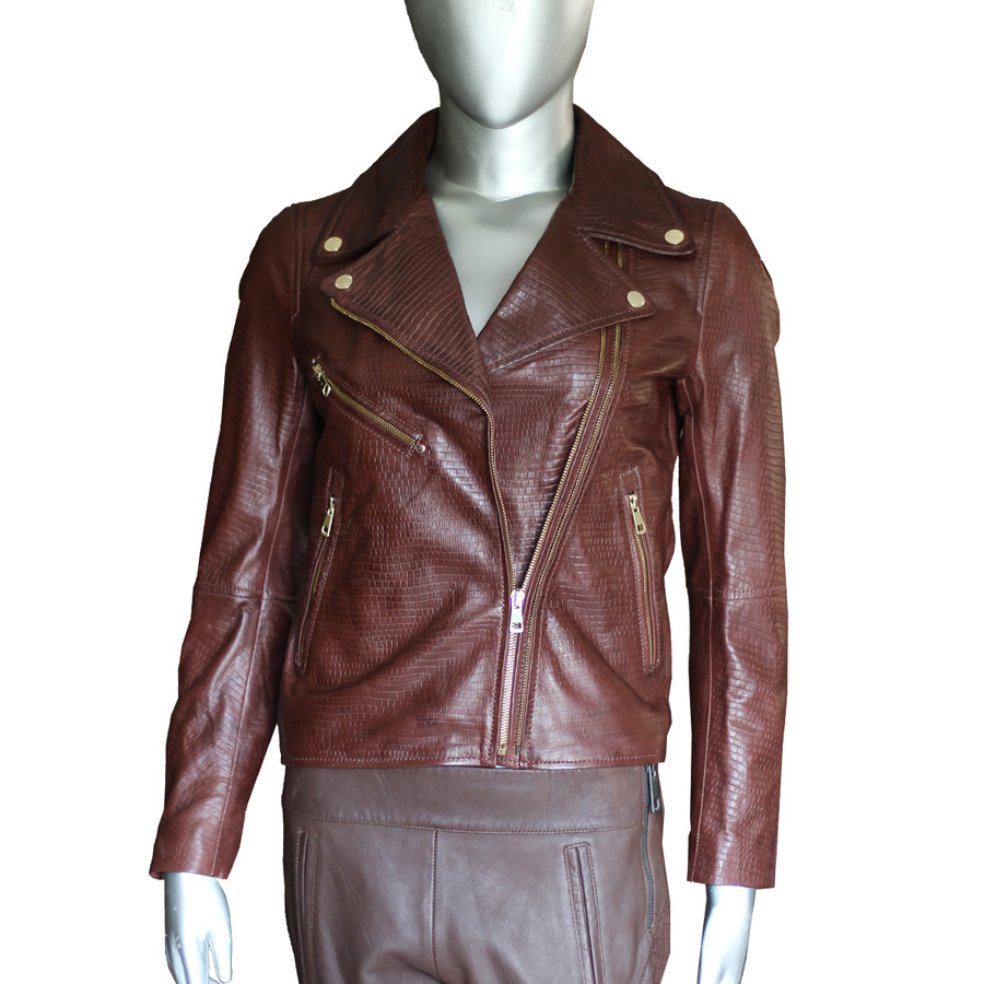 A.R Textile Mills Pvt Ltd | AR-034-L Leather Ladies Jacket