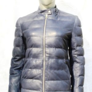 AR-GR-0115L SHEEP BURNISH WAXY LADIES LEATHER JACKET