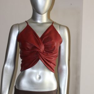 AR-RD Women Leather Top