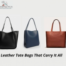 Leather & Textile Canvas Tote Bags Leather Handel & Trims